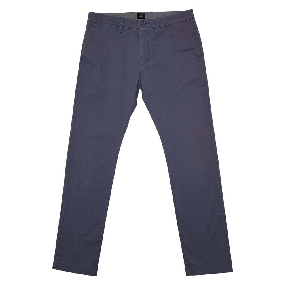 J.Crew Stretch Chino Pants Men 32x32 Lavender Blue Cotton Casual Business Spring